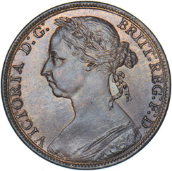 1891 Penny - Victoria British Bronze Coin - Superb