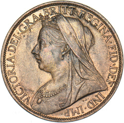 1898 Penny - Victoria British Bronze Coin - Superb