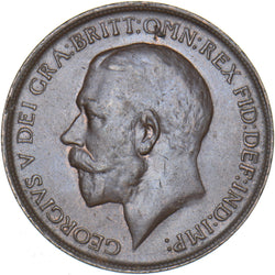 1912 Penny - George V British Bronze Coin - Very Nice