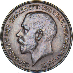 1922 Penny - George V British Bronze Coin - Very Nice