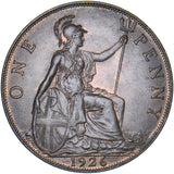 1926 Penny - George V British Bronze Coin - Superb