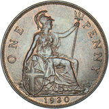 1930 Penny - George V British Bronze Coin - Superb