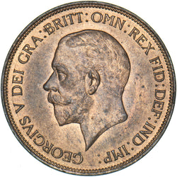 1931 Penny - George V British Bronze Coin - Superb