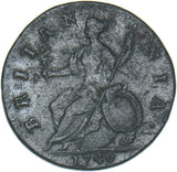 1749 Halfpenny - George II British Copper Coin