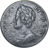 1751 Halfpenny - George II British Copper Coin
