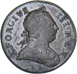 1773 Halfpenny - George III British Copper Coin