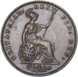 1826 Halfpenny - George IV British Copper Coin - Very Nice