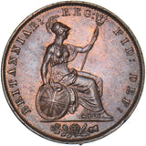 1853 Halfpenny - Victoria British Copper Coin - Superb