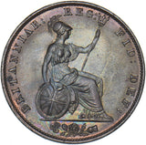 1854 Halfpenny - Victoria British Copper Coin - Superb