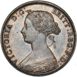 1861 Halfpenny - Victoria British Bronze Coin - Very Nice