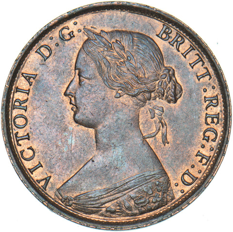 1862 Halfpenny - Victoria British Bronze Coin - Superb