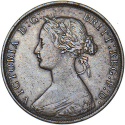 1871 Halfpenny - Victoria British Bronze Coin - Nice