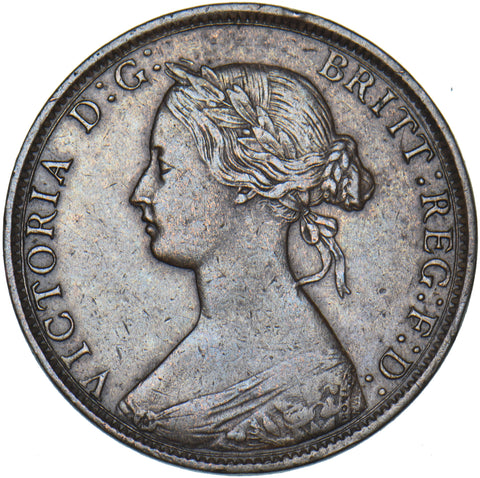 1871 Halfpenny - Victoria British Bronze Coin - Nice