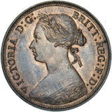 1877 Halfpenny - Victoria British Bronze Coin - Superb
