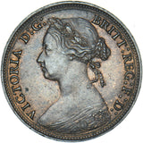 1880 Halfpenny - Victoria British Bronze Coin - Very Nice
