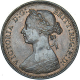 1887 Halfpenny - Victoria British Bronze Coin - Very Nice