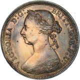1887 Halfpenny - Victoria British Bronze Coin - Very Nice