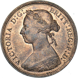 1888 Halfpenny - Victoria British Bronze Coin - Superb
