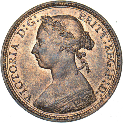 1888 Halfpenny - Victoria British Bronze Coin - Superb