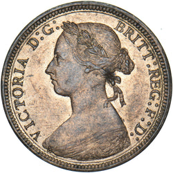 1889 Halfpenny - Victoria British Bronze Coin - Superb