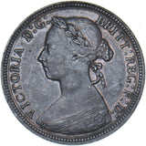 1890 Halfpenny - Victoria British Bronze Coin - Very Nice