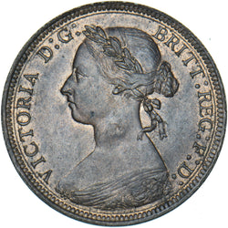 1891 Halfpenny - Victoria British Bronze Coin - Superb