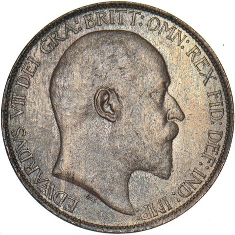 1903 Halfpenny - Edward VII British Bronze Coin - Superb