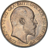 1907 Halfpenny - Edward VII British Bronze Coin - Superb