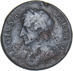 1675 Farthing - Charles II British Copper Coin