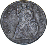 1675 Farthing - Charles II British Copper Coin