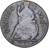 1675 Farthing - Charles II British Copper Coin