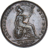 1831 Farthing - William IV British Copper Coin - Very Nice