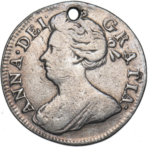 1710 Maundy Fourpence (Holed) - Anne British Silver Coin