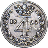 1825 Maundy Fourpence - George IV British Silver Coin