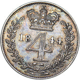 1844 Maundy Fourpence - Victoria British Silver Coin - Nice