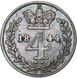 1844 Maundy Fourpence - Victoria British Silver Coin