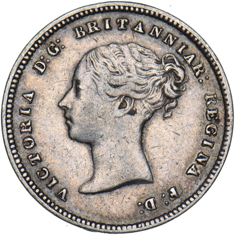 1852 Maundy Fourpence - Victoria British Silver Coin - Nice