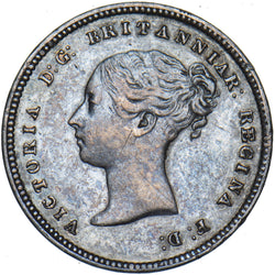 1852 Maundy Fourpence - Victoria British Silver Coin - Very Nice