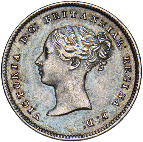 1863 Maundy Fourpence - Victoria British Silver Coin - Very Nice