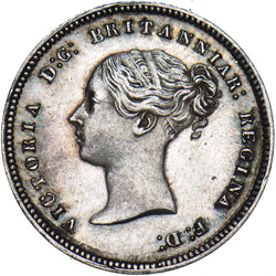 1864 Maundy Fourpence - Victoria British Silver Coin - Very Nice