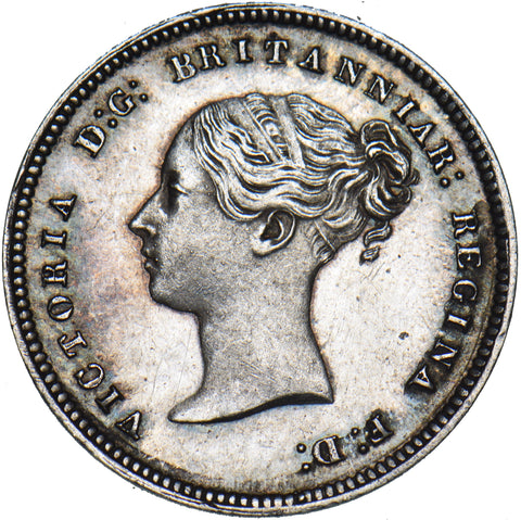 1864 Maundy Fourpence - Victoria British Silver Coin - Very Nice