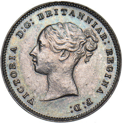 1881 Maundy Fourpence - Victoria British Silver Coin - Very Nice