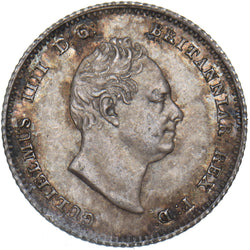 1836 Groat (Fourpence) - William IV British Silver Coin - Superb