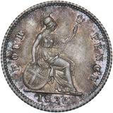 1836 Groat (Fourpence) - William IV British Silver Coin - Superb