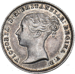 1840 Groat (Fourpence) - Victoria British Silver Coin - Very Nice