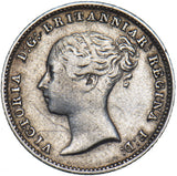 1840 Groat (Fourpence) - Victoria British Silver Coin - Nice