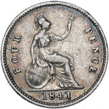 1841 Groat (Fourpence) - Victoria British Silver Coin