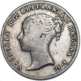 1845 Groat (Fourpence) - Victoria British Silver Coin
