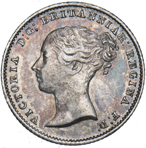 1849 Groat (Fourpence) - Victoria British Silver Coin - Very Nice