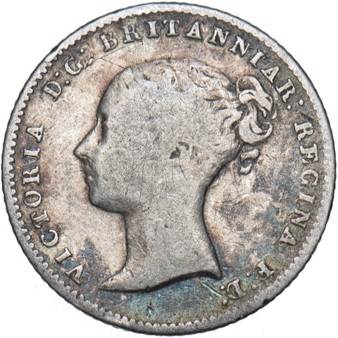1854 Groat (Fourpence) - Victoria British Silver Coin